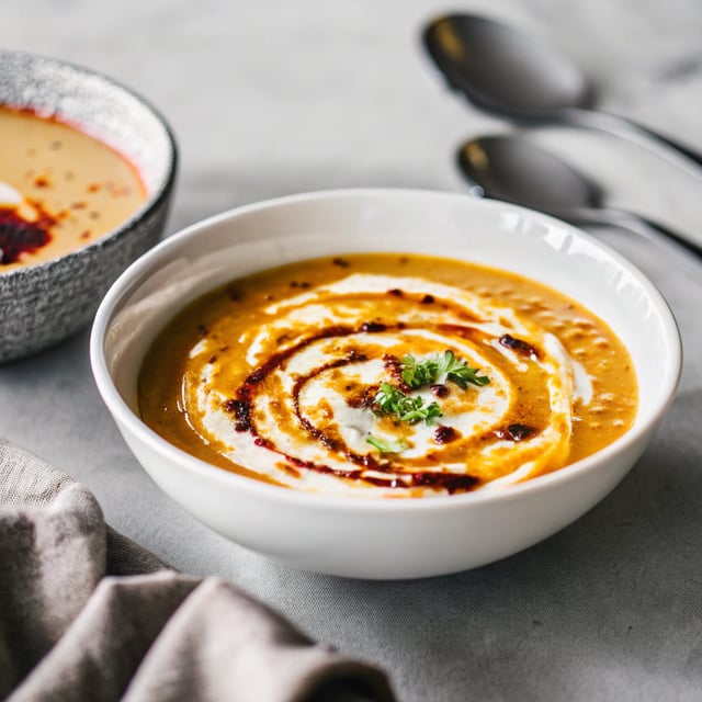 Sweet Potato & Harissa Soup