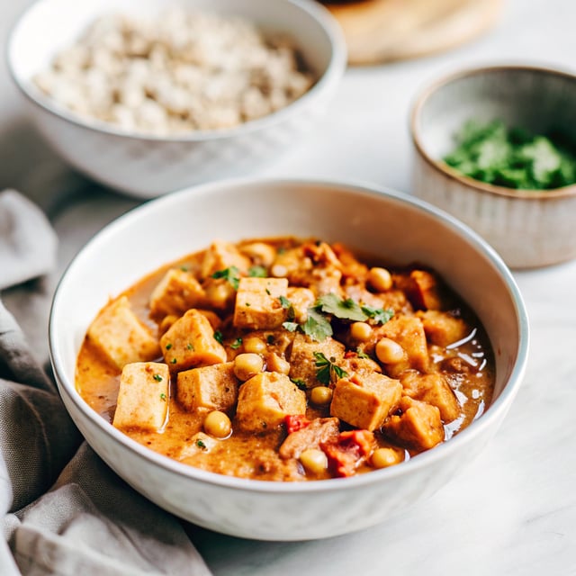 Tofu & Chickpea Korma Curry