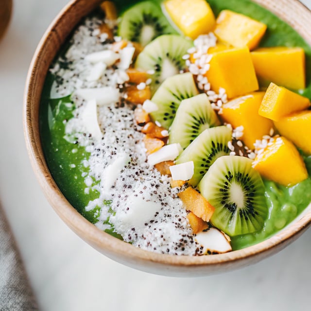 Tropical Green Smoothie Bowl