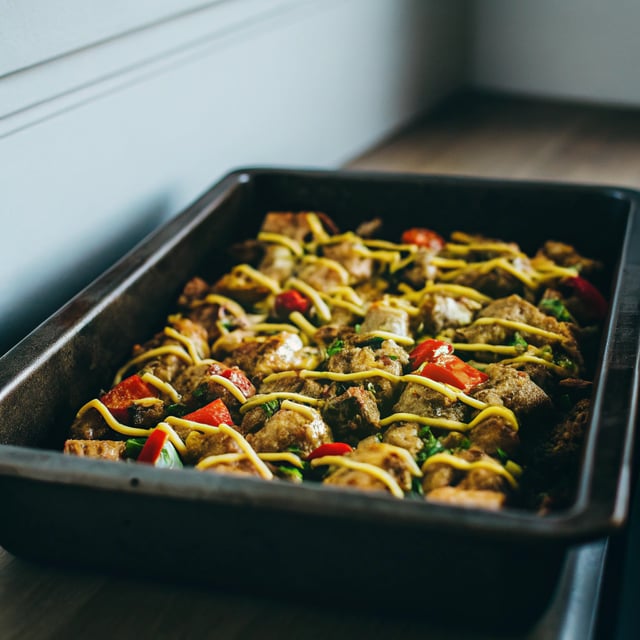 Turmeric Tahini Traybake