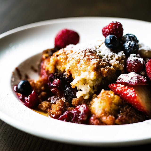 Winter Apple, Berry & Ginger Crumble