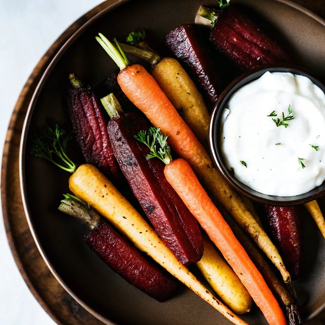 Winter Root Veg with Preserved Lemon Yoghurt