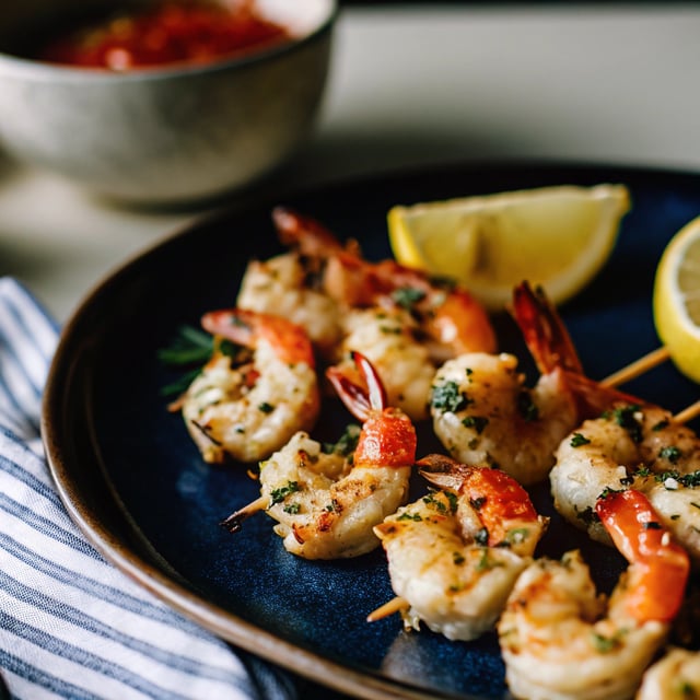 Grilled Sriracha Shrimp