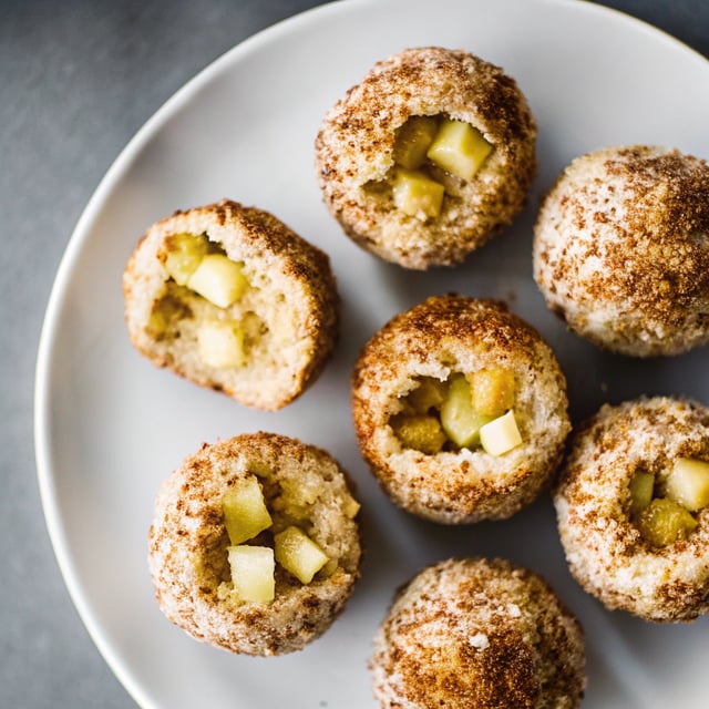 Apple Cinnamon Baked Doughnut Holes