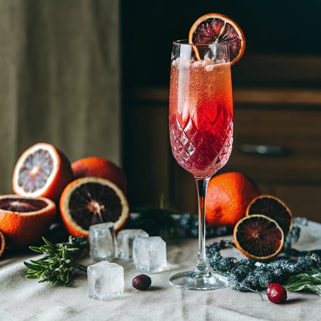 Blood Orange Champagne Punch