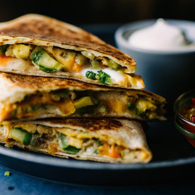 Butternut and Brussels Sprout Breakfast Quesadillas