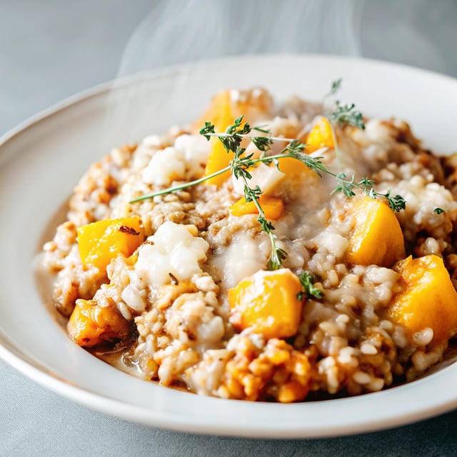 Butternut Squash Brown Rice with Fontina and Thyme