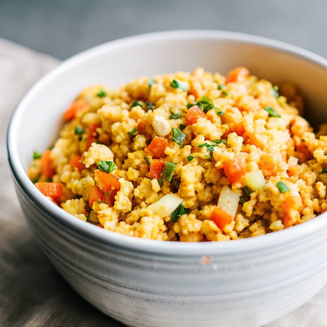 Cauliflower-Carrot Golden “Rice”