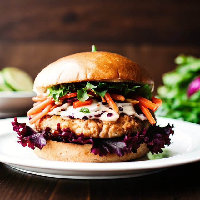 Chinese Chicken Salad Burgers