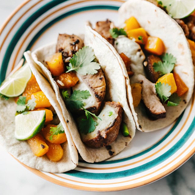 Chipotle Pork Tenderloin and Butternut Squash Tacos