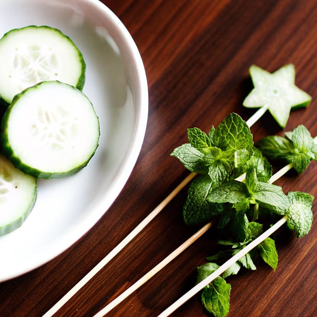 Cucumber-Mint Sparklers