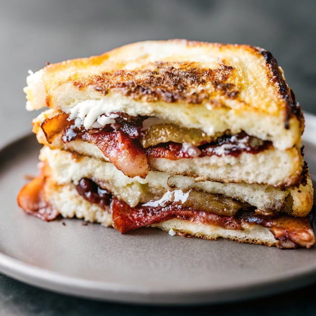 Nutella and Bacon Stuffed French Toast