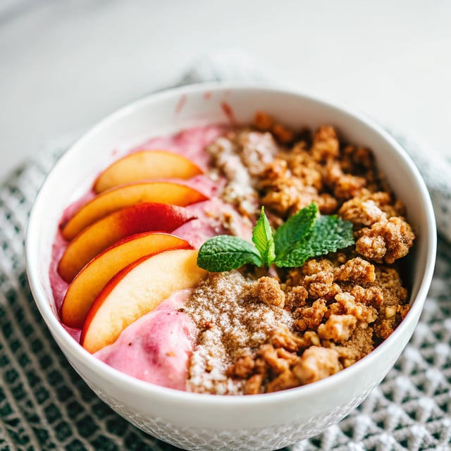 Peach Crumble Smoothie