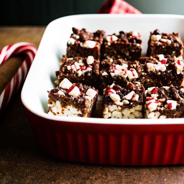 Peppermint Bark Rice Krispie Treats