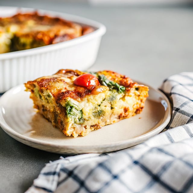 Personal Broccoli Parm Frittata