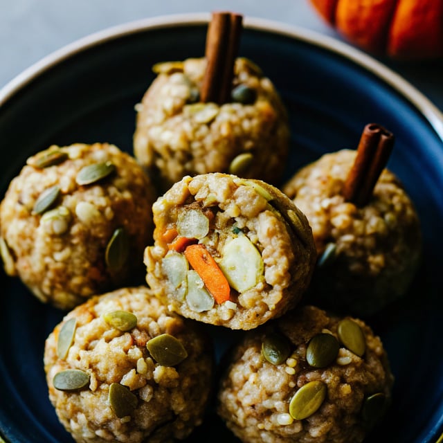 Pumpkin Spice Rice Krispie Treat Bites