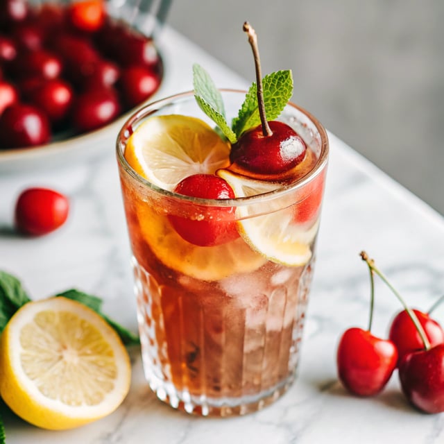 Spicy Cherry Bourbon Lemonade