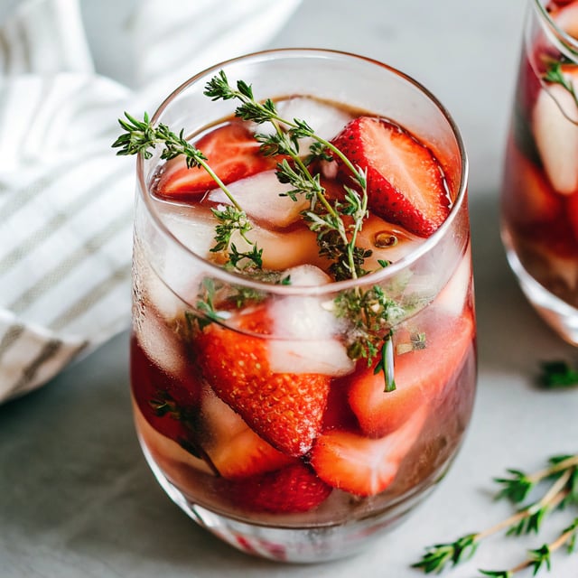 Strawberry Thyme Cooler