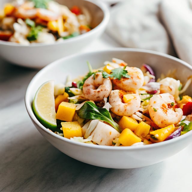 Thai “Summer Roll” Salad with Shrimp and Mango