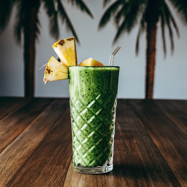 The Best Tropical Green Smoothie