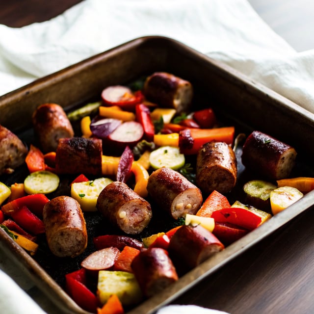 Trader Joe's Sheet Pan Hash with Chicken Sausage