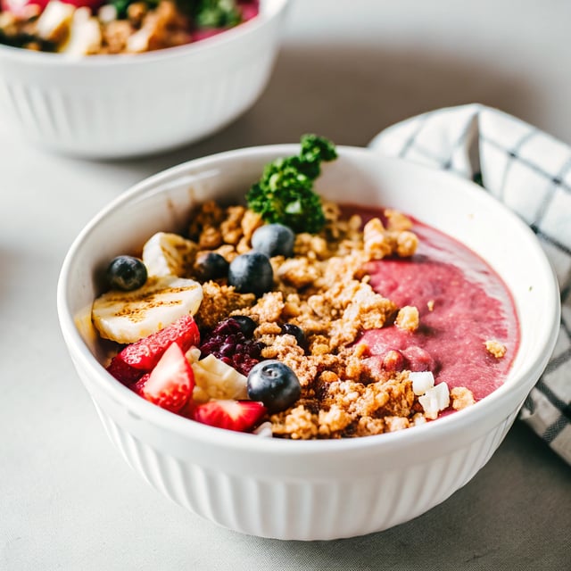 Vegan Berry Crunch Smoothie Bowl