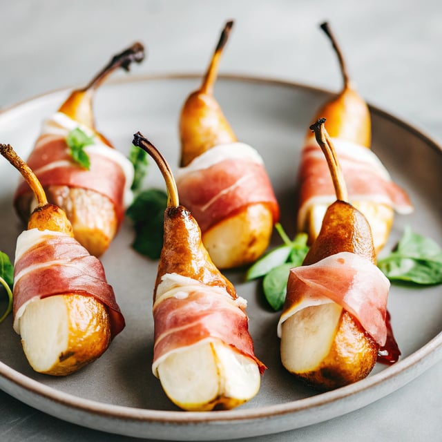 Roasted Pears with Prosciutto
