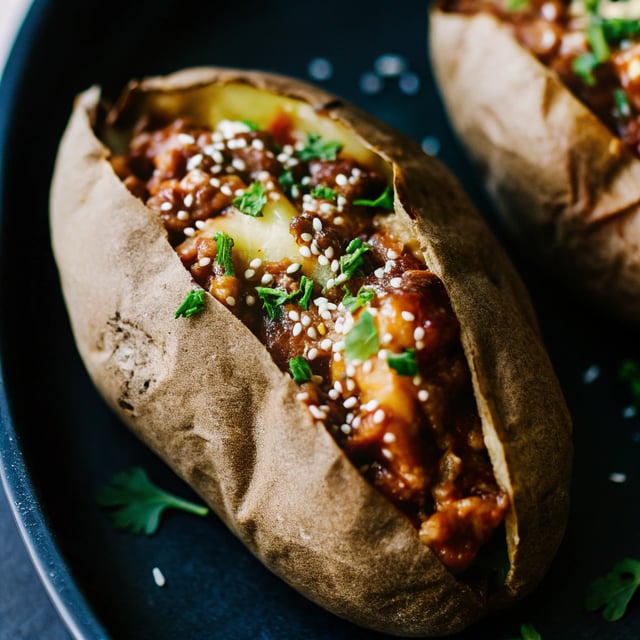 BBQ Stuffed Sweet Potatoes