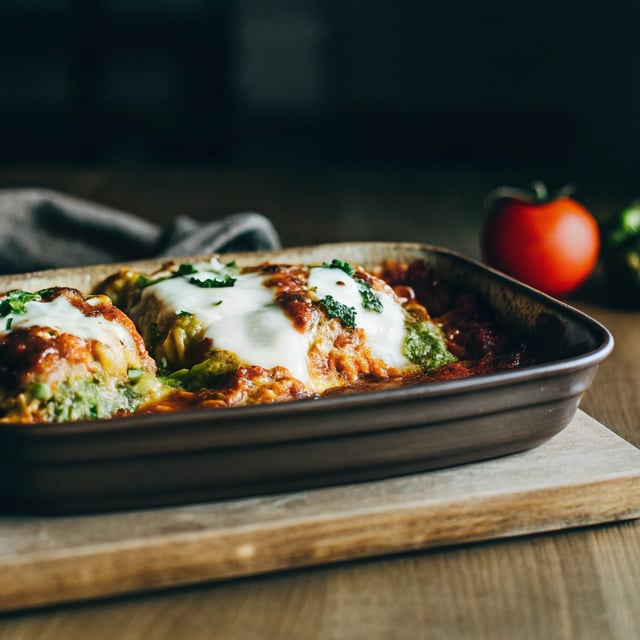 Broccoli Manicotti with Burrata