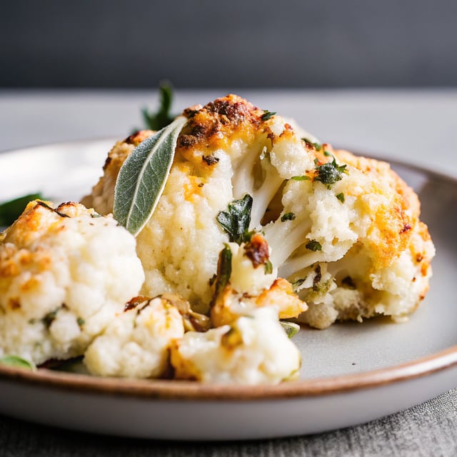 Cauliflower Gratin with Garlic and Sage