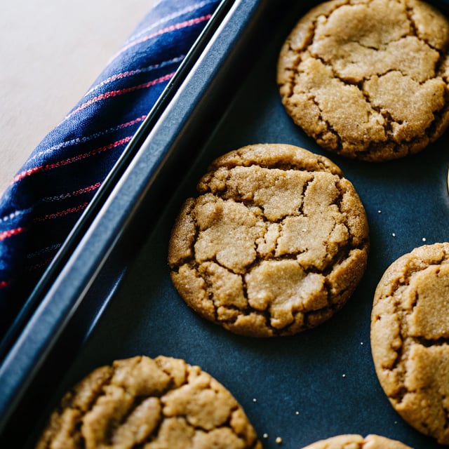 Chewy Triple Ginger Cookies