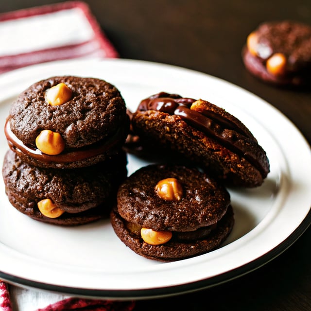 Chocolate Hazelnut Shortbread Cookies