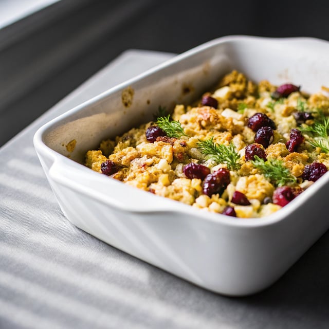 Cornbread Stuffing with Cranberries and Pecans