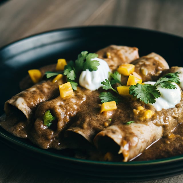 Creamy Poblano Enchiladas