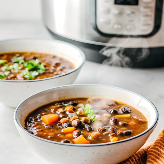 Cuban Black Bean Soup (Instant pot and Stovetop)
