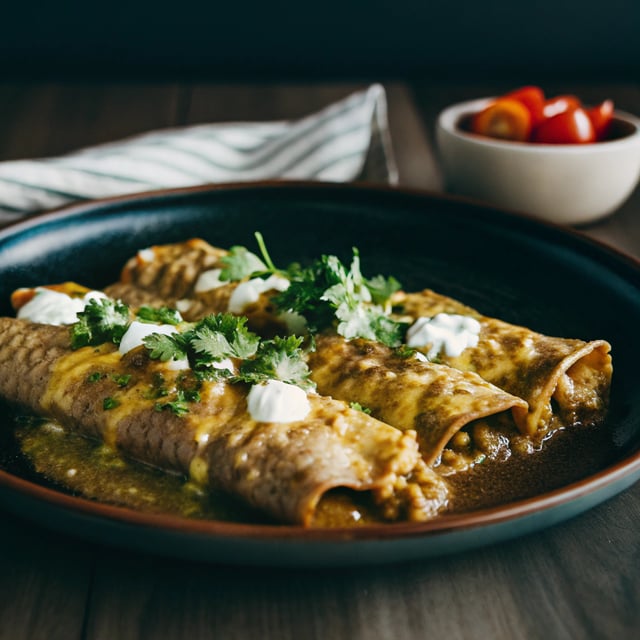 Green Enchiladas (Enchiladas Verde)