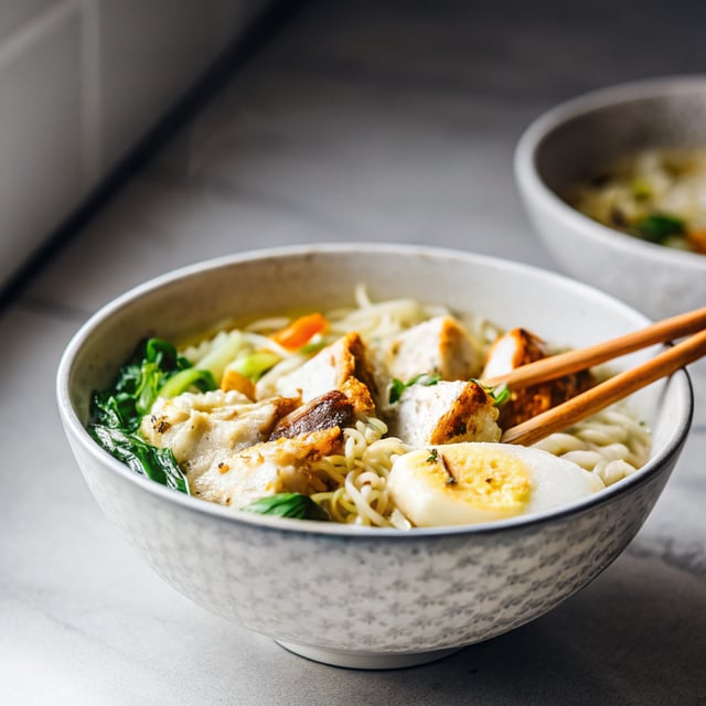 Homemade Chicken Ramen Noodles