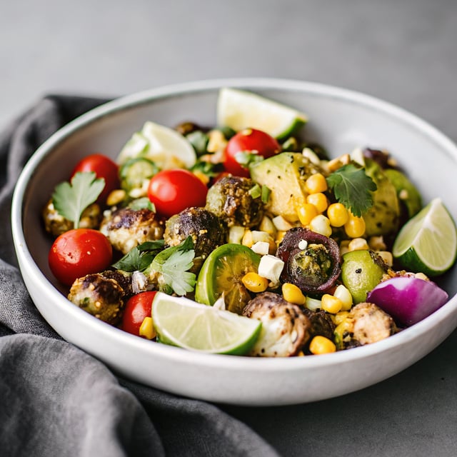 Mexican Brussel Sprout Salad (Vegan)