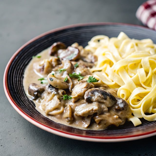 Mushroom Stroganoff (Instant Pot or Stovetop)