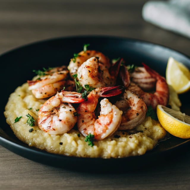 Portuguese Shrimp and Grits