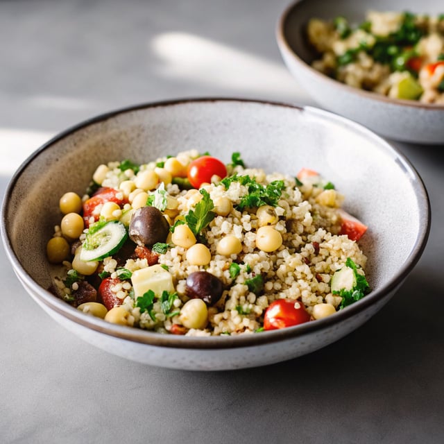 Quinoa Chickpea Salad