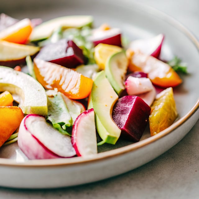 Raw Beet Salad with Avocado