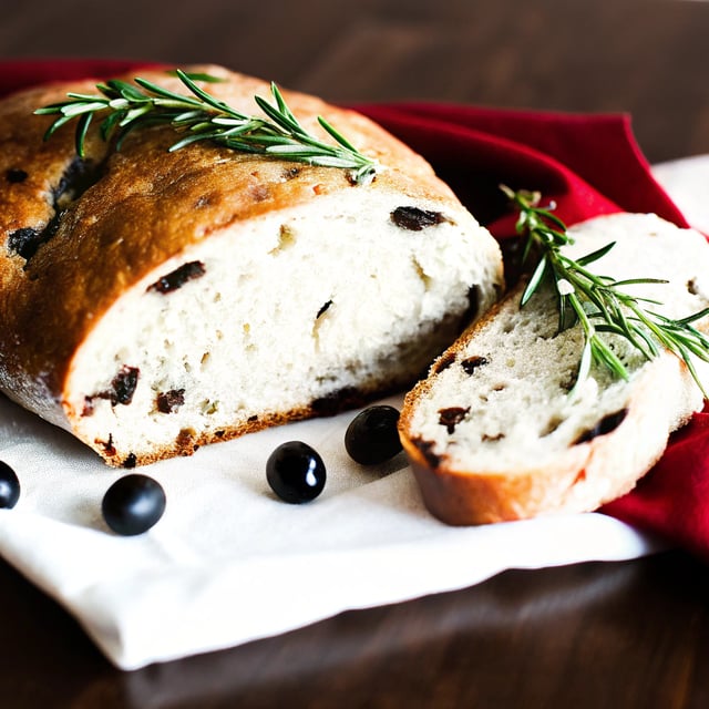Rosemary Olive Sourdough Bread