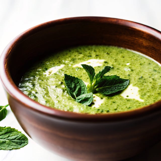 Spinach Soup with Mint