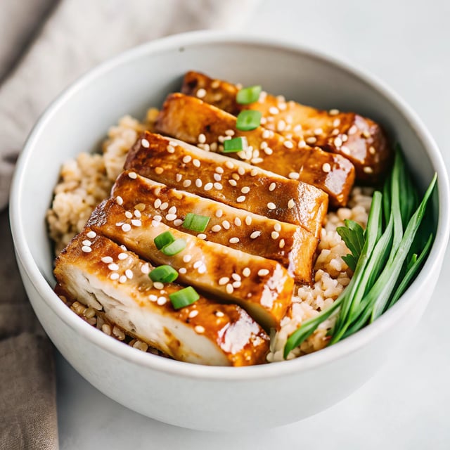 Sticky Glazed Tofu Bowl