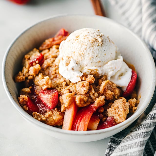 Strawberry Rhubarb Crisp