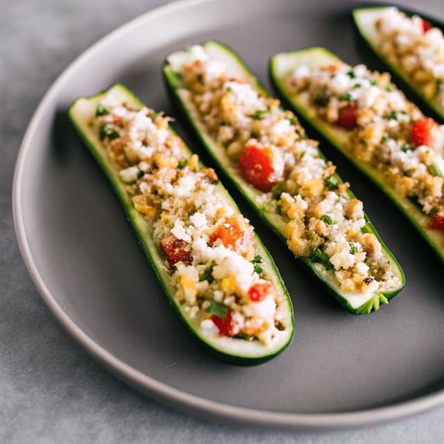 Stuffed Zucchini Boats Recipe