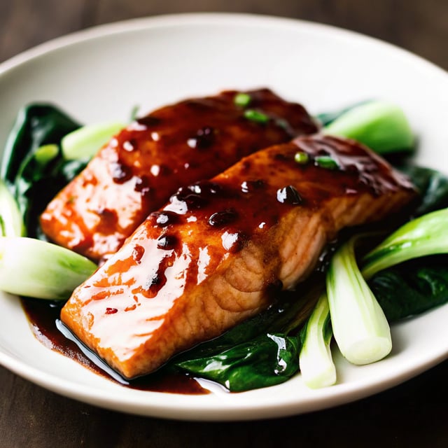 Teriyaki Salmon with Bok Choy
