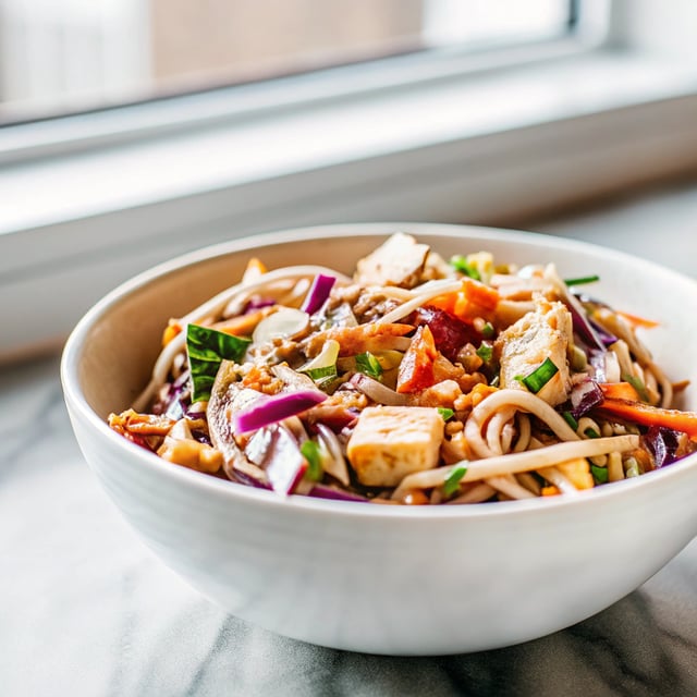 Thai Noodle Salad with Peanut Sauce