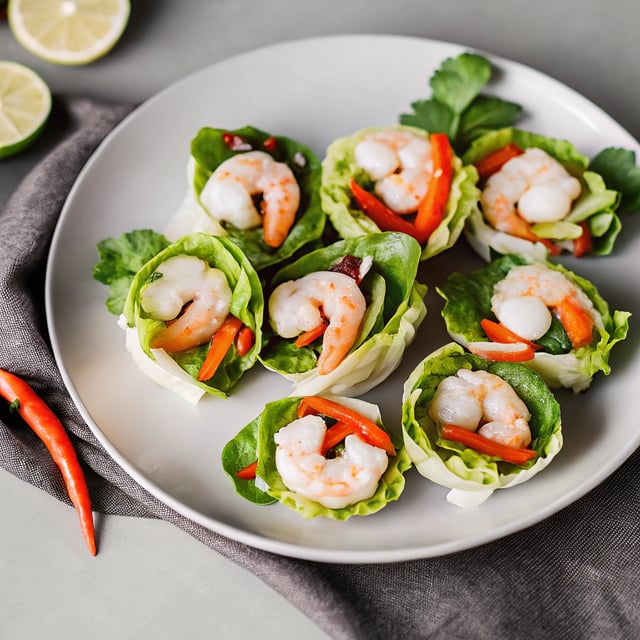 Vietnamese Shrimp Lettuce Wraps